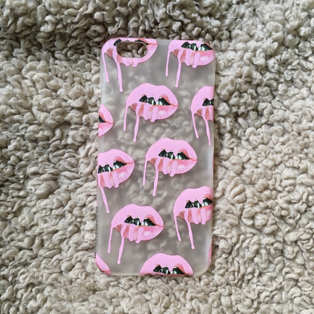 FROSTED PINK LIPS Kylie Jenner IPHONE CASE